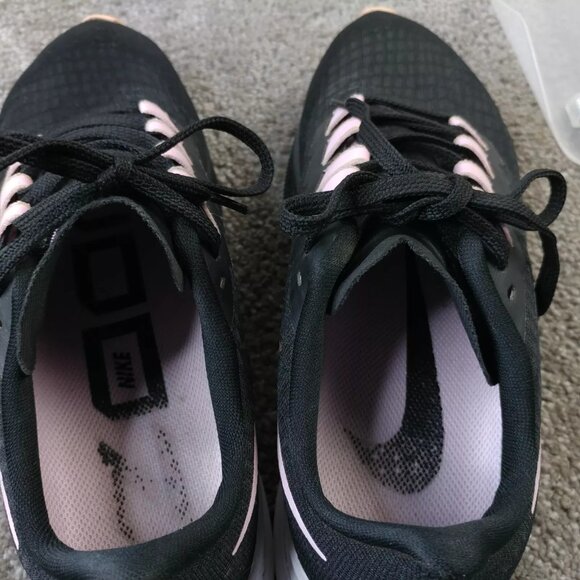 Nike Air Zoom Pegasus 37 Womens 9 Running Shoes Black Light Arctic Pink 2020 - Picture 10 of 11